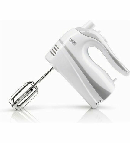 Haeger BL-5HW.011A 500W blender and dough mixer on kitchen countertop, compact small electric appliance for home cooking