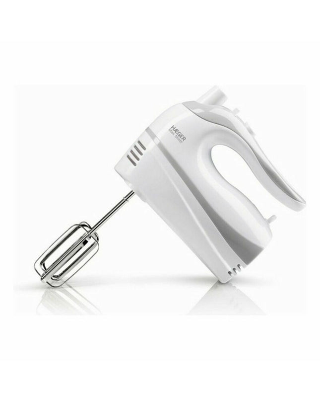 Haeger BL-5HW.011A 500W blender and dough mixer on kitchen countertop, compact small electric appliance for home cooking