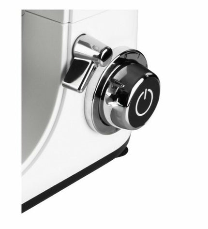 Haeger BL-15B.012A 1500W mixer with bowl, small electric kitchen appliance for home cooking, black and silver design.