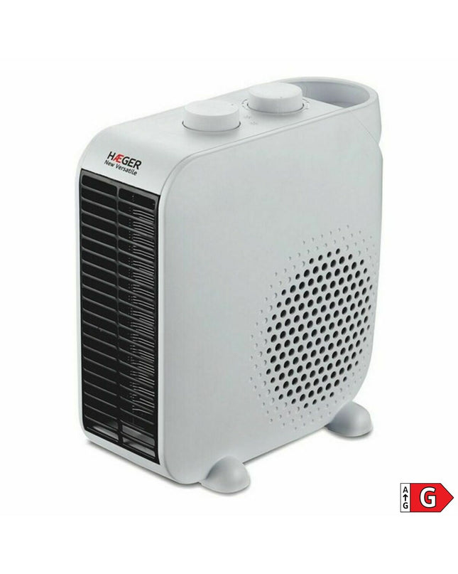 Haeger FH-200.013A 2000W multicolour portable heater with heating and cooling functions, compact design, and control panel.