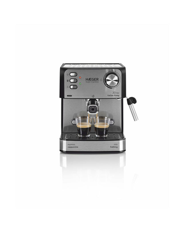 Haeger CM-85B.011A electric coffee grinder with stainless steel blades for home brewing and tea preparation.