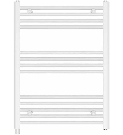 Haeger TW-30W.002A electric wall-mounted towel warmer in white, 80x60 cm, with 300W heating element for bathroom use