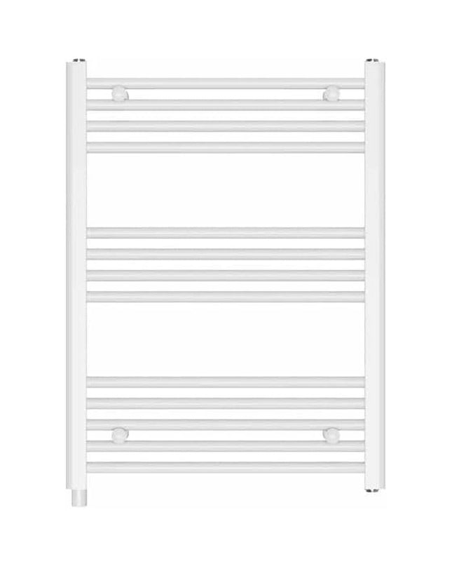 Haeger TW-30W.002A electric wall-mounted towel warmer in white, 80x60 cm, with 300W heating element for bathroom use