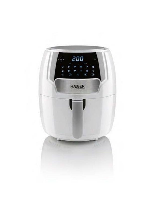 Haeger AF-D42.007A white air fryer with 1500W power, compact design, suitable for home cooking and small electric appliances.