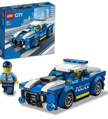 Lego 60312 police car toy with multicolour bricks, featuring 94 pieces, ideal for children's building and imaginative play.