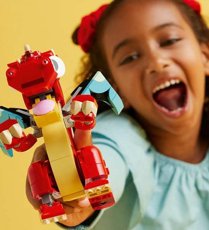 Lego Creator Red Dragon toy with 149 pieces, detailed buildable dragon from Lego Speelgoed en games collection.