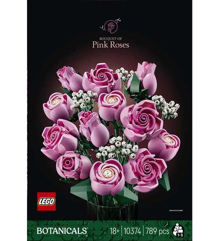 Lego 10374 Rozen building toy set with colorful Lego bricks and floral design for creative play and display.