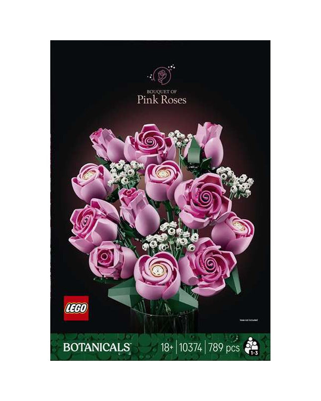 Lego 10374 Rozen building toy set with colorful Lego bricks and floral design for creative play and display.