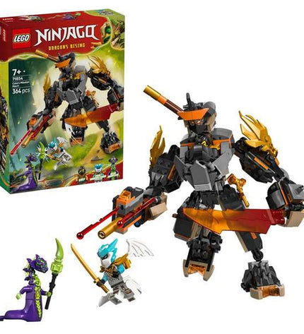 Lego Ninjago 71854 building toy set with ninja figures, vehicles, and accessories in colorful plastic pieces.