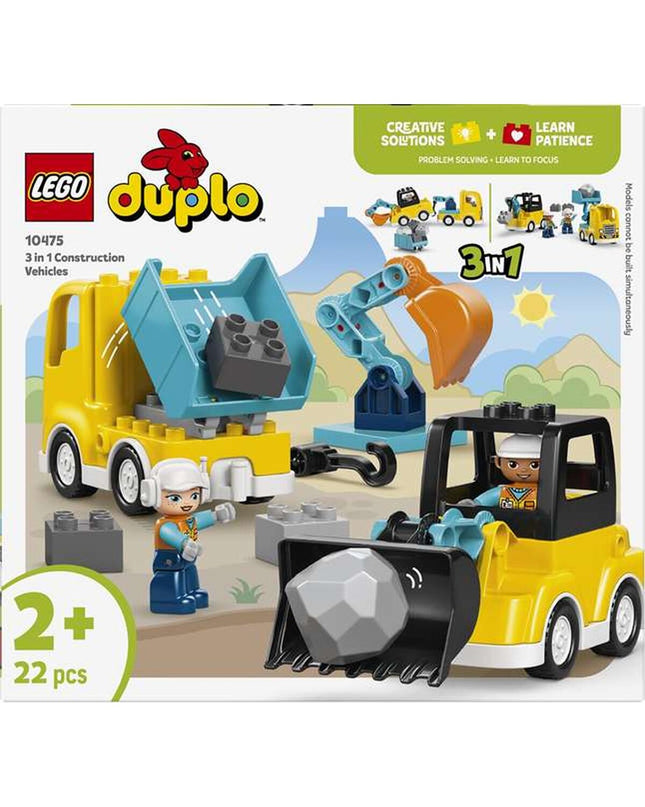 Lego Duplo Bouwspel 10475 toy set with colorful bricks, figures, and building components for creative play.
