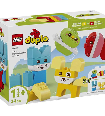 Lego Bouwspel 10477 speelgoed, colorful building blocks and figures for creative play, in a Lego box.