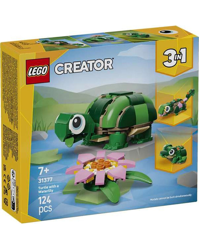 Lego Creator Bouwspel 31377 speelgoed met colorful Lego bricks and building instructions for creative construction.