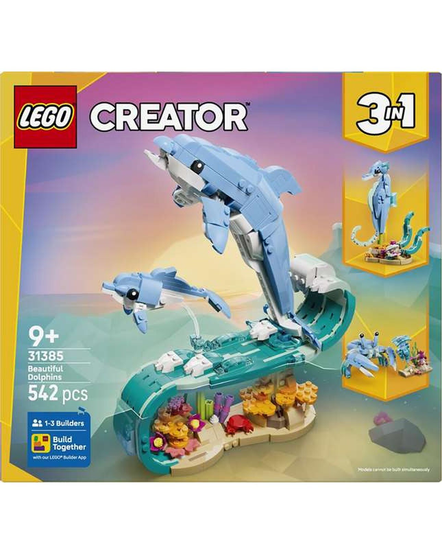 Lego Bouwspel 31385 toy set featuring colorful building blocks and assembled structures for creative play.