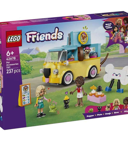 Lego Friends Bouwspel 42678 toy set with colorful building blocks and figures on a white background.