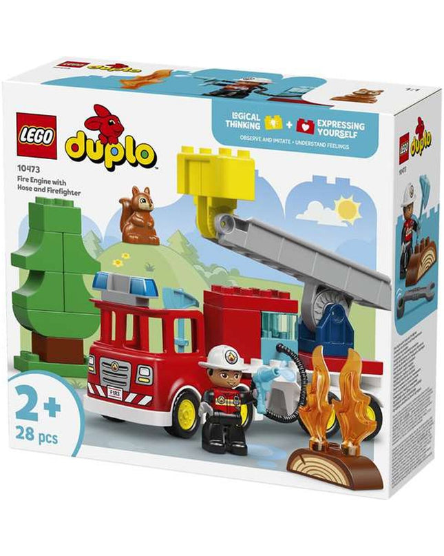 Lego Duplo Bouwspel toy set with colorful bricks and building pieces for children, featuring the Lego brand logo visible on the packaging.