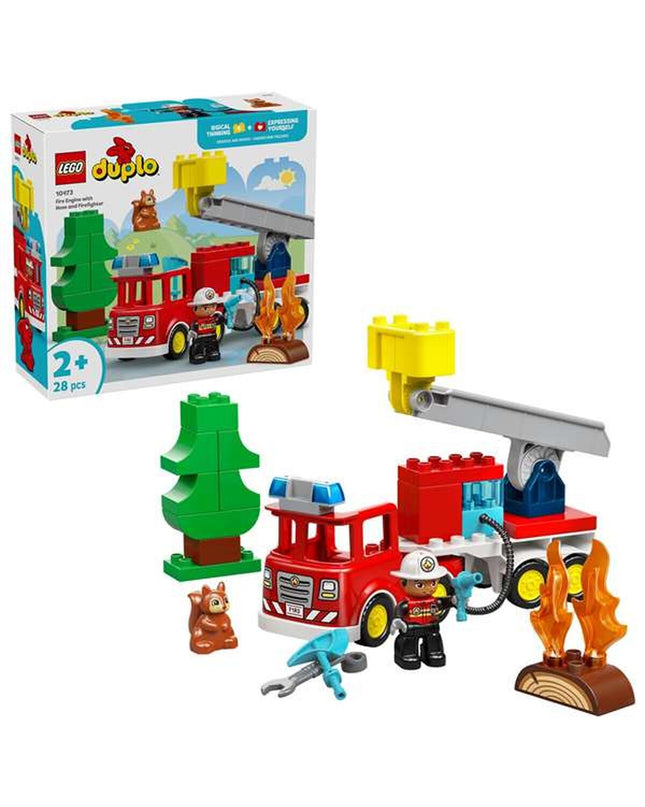 Lego Duplo Bouwspel with colorful blocks and figures, designed for young children to build and play creatively.