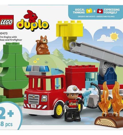 Lego Duplo Bouwspel with colorful building blocks and figures, designed for young children’s imaginative play.