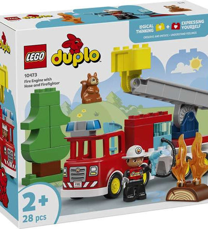 Lego Duplo Bouwspel 10473 toy set with colorful bricks and building figures for young children, designed for creative play.