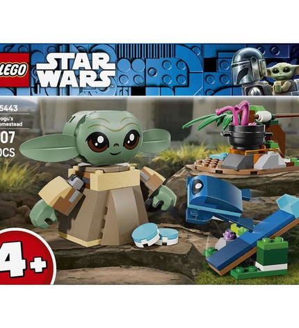 Lego Star Wars 75443 building toy set featuring a detailed spaceship and minifigures from the Lego Star Wars collection.
