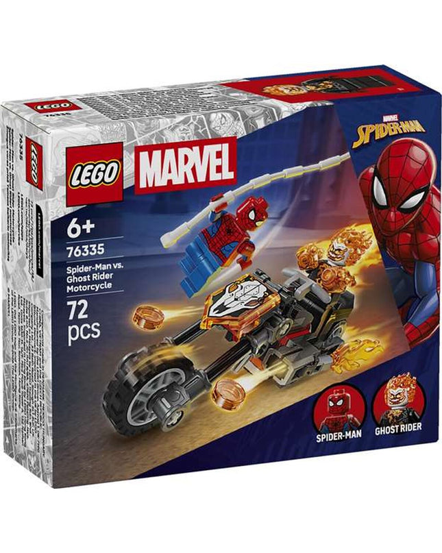 Lego Bouwspel 76335 toy set featuring colorful building blocks and assembled structures on a white background.