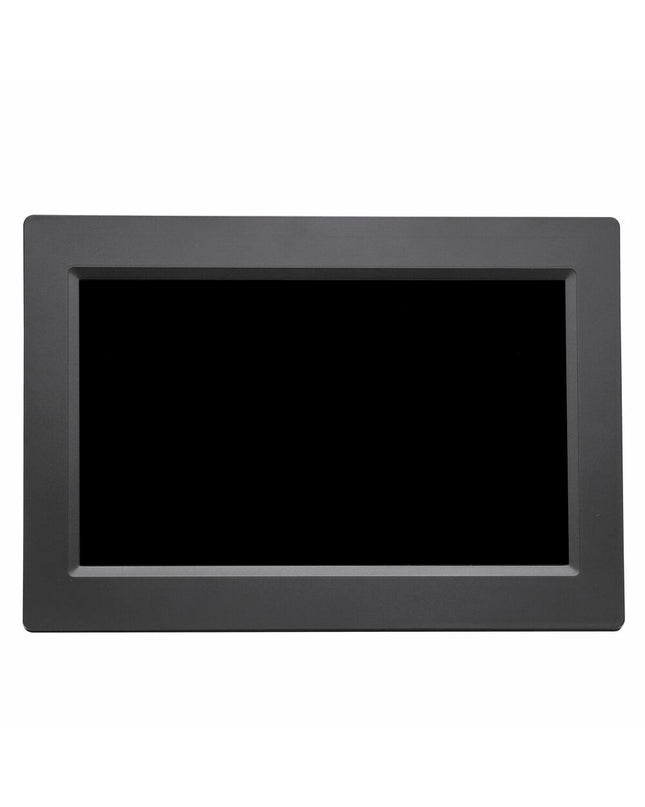 Black Denver Electronics PFF-1015B 10.1-inch digital photo frame displaying images in landscape orientation.