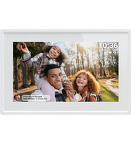Denver Electronics PFF-725W 7-inch Wi-Fi digital photo frame displaying images in a modern electronic device