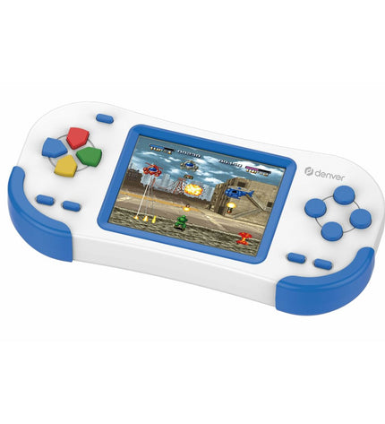 Electronic toy laptop Denver Electronics GMP-295 with colorful buttons and screen, designed for kids' educational fun.
