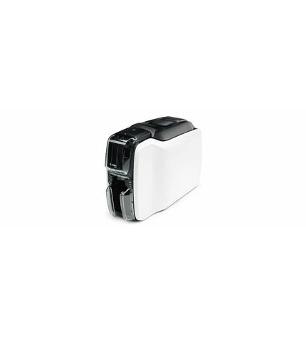 Handmatige Zebra ZC11-0000000EM00 label maker for office use, with keypad and label output visible in the image.