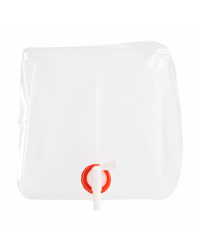 Outfit Waterhouder Outfit Wit 10L, foldable camping water container, 23x23x25cm for outdoor camping and hiking activities.