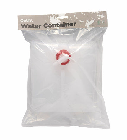 Outfit Waterhouder Outfit Wit, 10L, foldable outdoor water container for camping and hiking, 23x23x25 cm.
