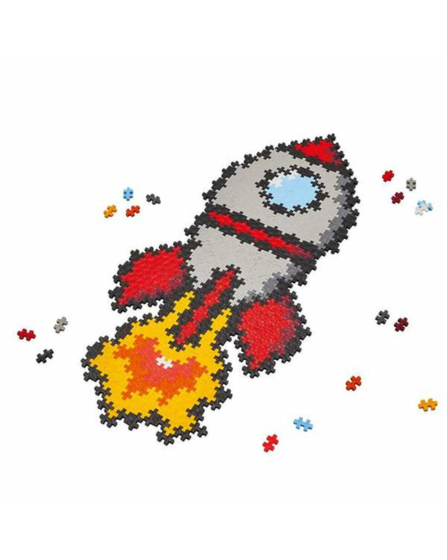 Lúdilo Puzzel Lúdilo Plus Plus Rocket with 500 pieces, colorful plastic puzzle toy for children and brain games.