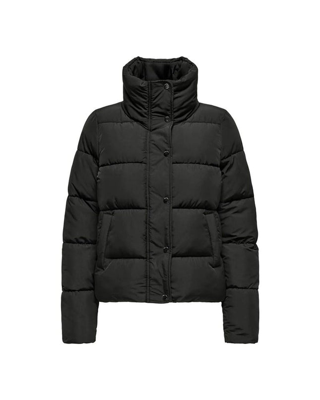 Dames sportjack by Only, outdoor sport clothing in black with zipper and hood, suitable for active outdoor activities.