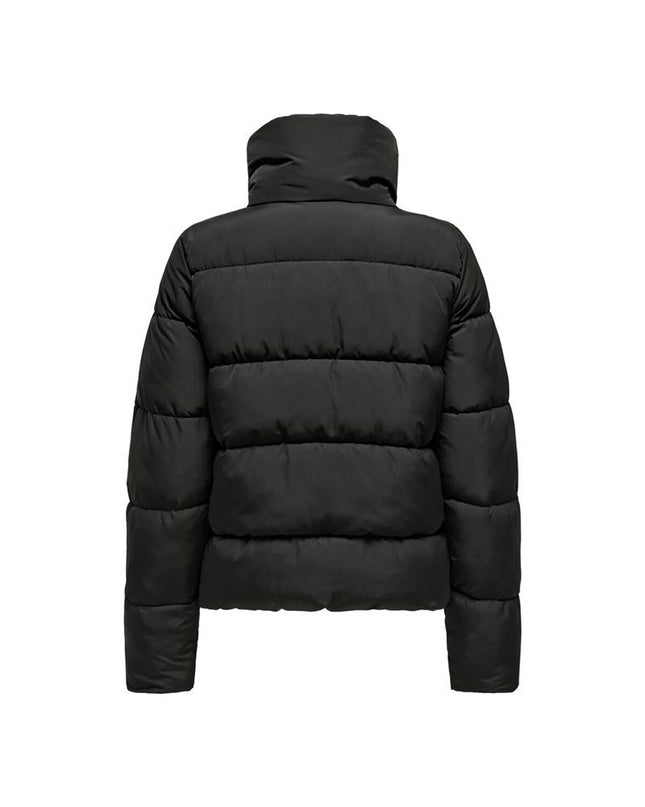 Dames sportjack by Only, outdoor sportswear in black with front zipper and sporty fit, suitable for active outdoor activities.