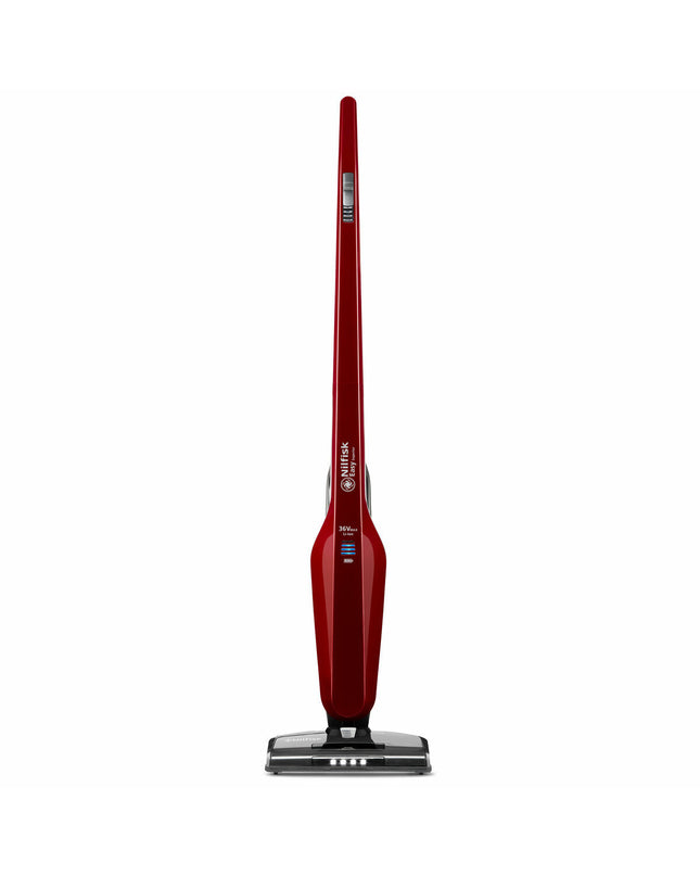 Nilfisk EASY steel vacuum cleaner for home cleaning, floor and window maintenance with sleek design and powerful suction.