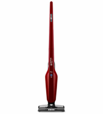 Nilfisk EASY steel vacuum cleaner for home cleaning, showing a sleek, modern design with a silver finish and ergonomic handle.
