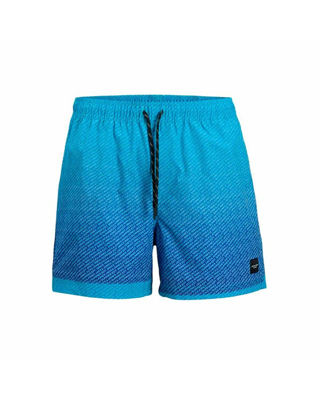 Jack & Jones women's sporty swimsuit with a blue gradient design, suitable for watersport and outdoor activities.