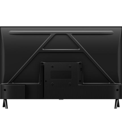 TCL 32-inch HD LED Smart TV with HDR display showing a colorful screen, sleek black frame, and control buttons on the side.