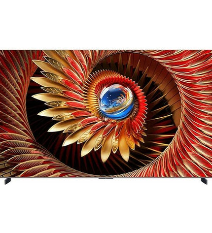 TCL 98-inch 4K UHD Smart TV with Google Assistant, sleek electronic TV for home theater and video entertainment.