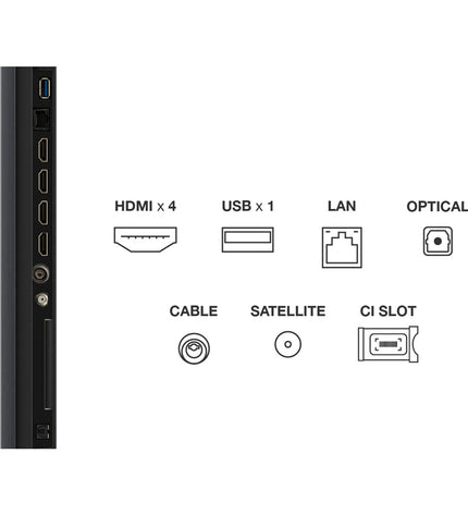 TCL 98-inch 4K Ultra HD HDR QD Mini LED Smart TV displaying vibrant colorful images in a modern living room setting.