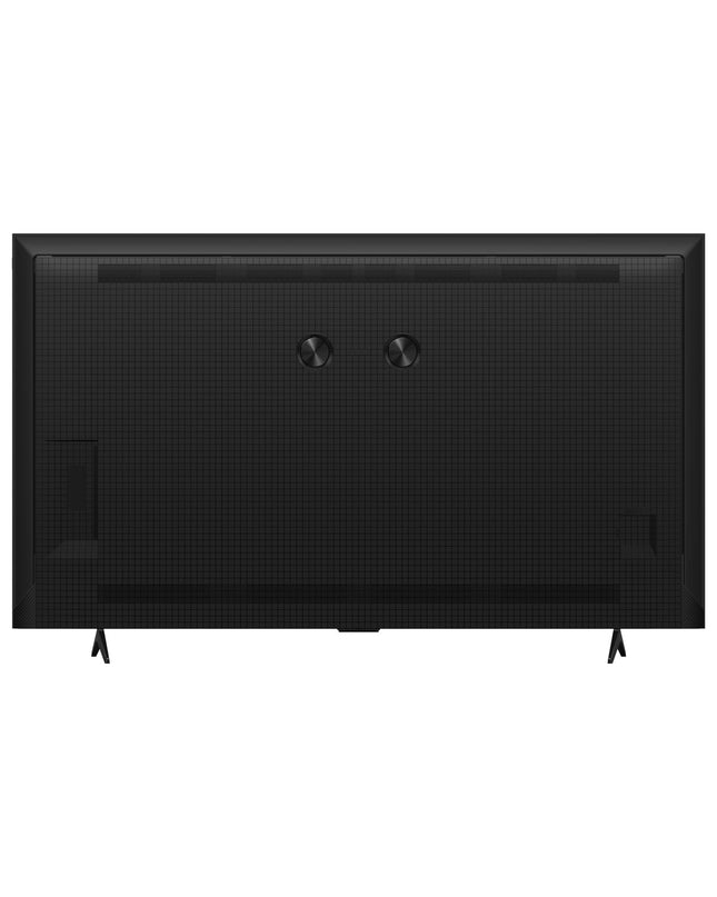 TCL 85-inch 4K Ultra HD HDR QLED smart TV displaying vibrant colors and a sleek black bezel in a modern living room setting.