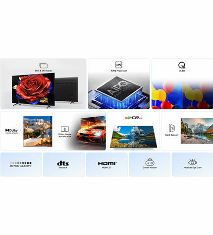 TCL 75-inch 4K Ultra HD HDR QLED Smart TV displaying vibrant home entertainment content.