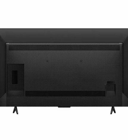 TCL 50-inch 4K Ultra HD HDR QLED Smart TV displaying vibrant images on a modern TV stand.