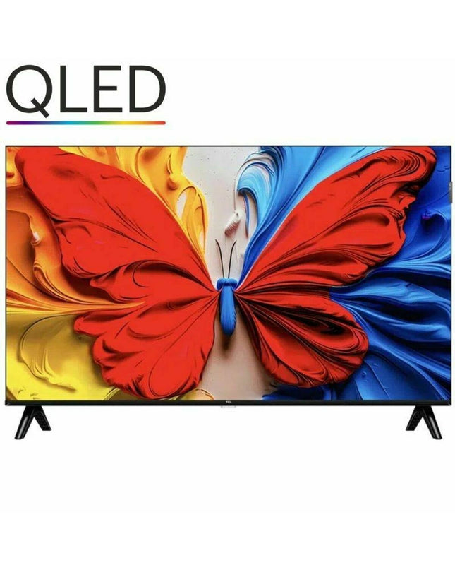 TCL 40S5K 40-inch Full HD LED HDR QLED smart TV displaying a vibrant home entertainment scene.