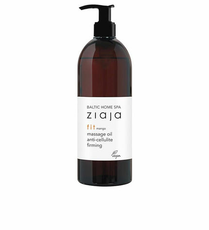 Ziaja Baltic Home Spa Fit anti-cellulitis massage oil bottle, 490 ml, health and personal care product for wellness and skin care.
