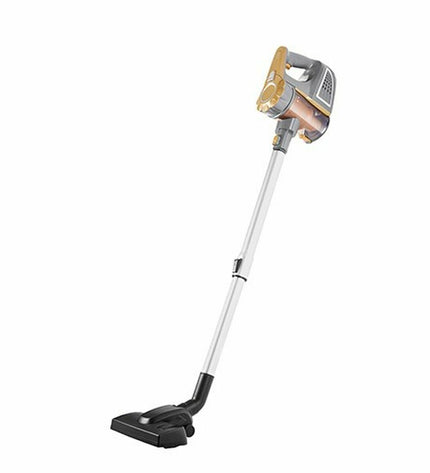 Adler AD 7036 steel vacuum cleaner for home cleaning, showing its sleek design and attachments for floor and window maintenance.