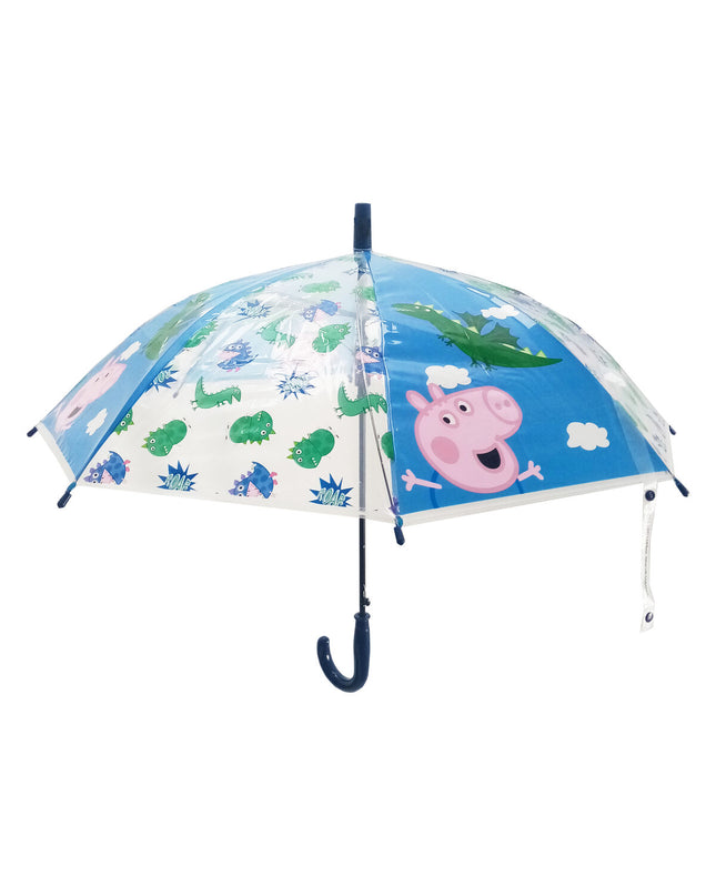 Peppa Pig yellow flower-patterned umbrella for kids, 76 cm diameter, featuring colorful floral design, ideal for children’s outdoor use.