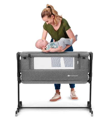 KINDERKRAFT Co-sleeper Neste Grow Donkergrijs
