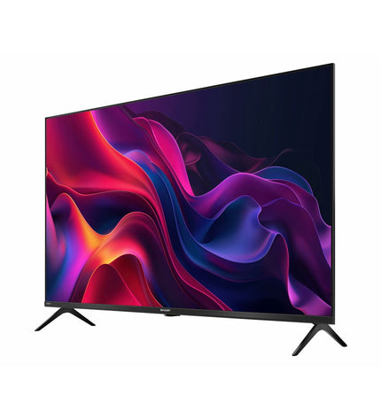 Sharp 43-inch LED Smart TV model 4T-C43GK4245EB showcasing a slim screen and modern design with a sleek black finish.