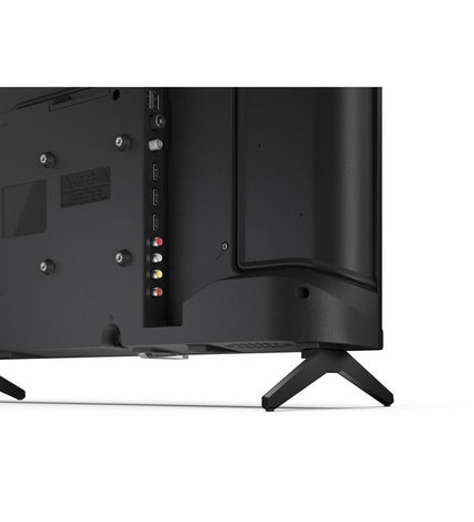 Sharp 24-inch LED Smart TV with slim bezel and screen displaying vibrant colors, ideal for home entertainment.