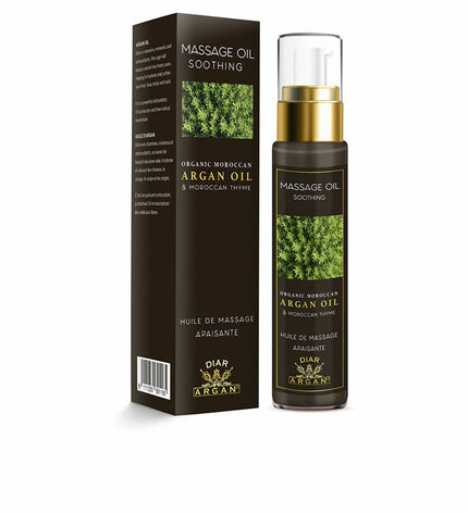 Diar Argan Aromatische Massageolie in 50 ml bottle with thyme, soothing and calming for health and personal care.
